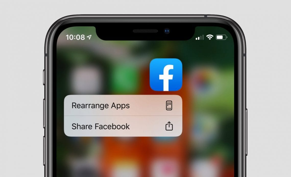 Delete app on iOS 13