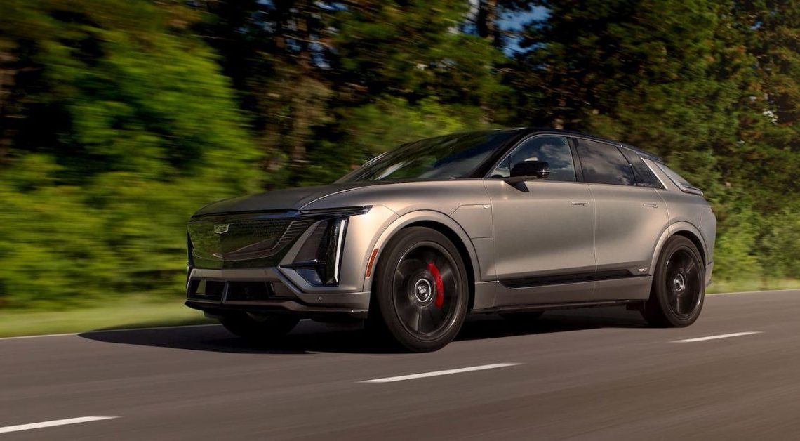 The Cadillac Lyriq-V Electric Vehicle