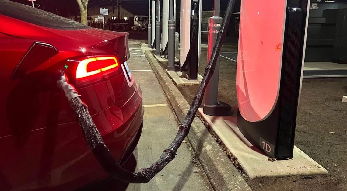 Charging Cable Thefts Spur Creative Solutions from Tesla