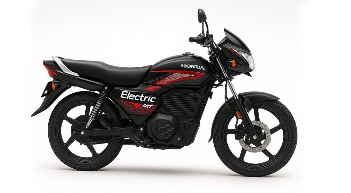 Electric Motorcycle Design Inspired by Honda Shine