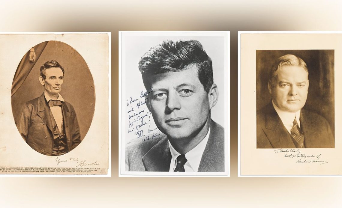 Signed Presidential Photos Sell for Huge Sums at Auction